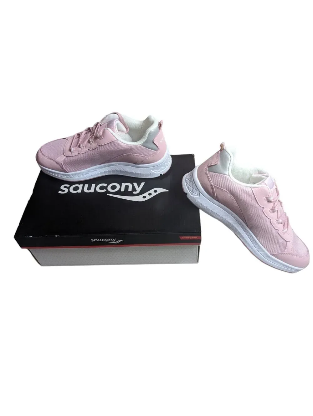 Saucony Dash LTT Blush/Silver Girls Size 6.5 Sneakers Shoes SK166551 New In Box